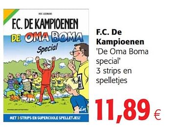 Promoties F.c. de kampioenen `de oma boma special` 3 strips en spelletjes - Huismerk - Colruyt - Geldig van 07/11/2018 tot 20/11/2018 bij Colruyt