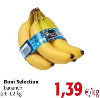 Promoties Boni selection bananen - Boni - Geldig van 07/11/2018 tot 20/11/2018 bij Colruyt