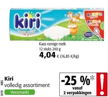 Promoties Kiri volledig assortiment - KIRI - Geldig van 07/11/2018 tot 20/11/2018 bij Colruyt
