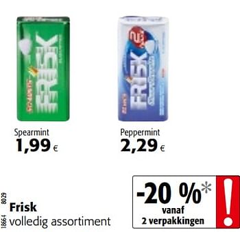 Promoties Frisk volledig assortiment - Frisk - Geldig van 07/11/2018 tot 20/11/2018 bij Colruyt