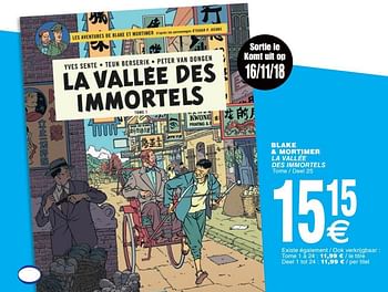 Promotions Blake + mortimer la vallée des immortels - Produit maison - Cora - Valide de 13/11/2018 à 26/11/2018 chez Cora