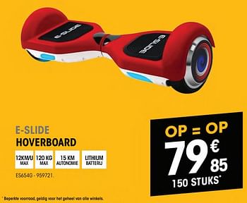 Promoties E-slide hoverboard es654g - E-Slide - Geldig van 22/11/2018 tot 27/11/2018 bij Electro Depot