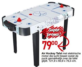 Promoties Air hockey tafel - Huismerk - Tuf Tuf - Geldig van 25/10/2018 tot 06/12/2018 bij Tuf Tuf
