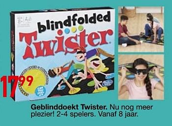 Promoties Geblinddoekt twister - Hasbro - Geldig van 25/10/2018 tot 06/12/2018 bij Tuf Tuf