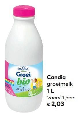 Promoties Candia groeimelk - CANDIA - Geldig van 07/11/2018 tot 04/12/2018 bij Bioplanet