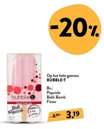 Promoties Popsicle bath bomb fizzer - BubbleT - Geldig van 07/11/2018 tot 04/12/2018 bij DI