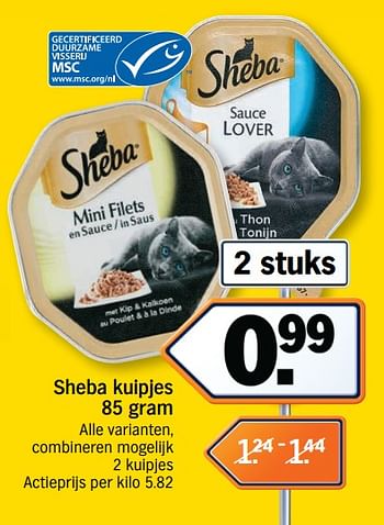 Promoties Sheba kuipjes - Sheba - Geldig van 12/11/2018 tot 18/11/2018 bij Albert Heijn