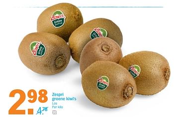 Promoties Zespri groene kiwi`s - Zespri - Geldig van 12/11/2018 tot 18/11/2018 bij Albert Heijn