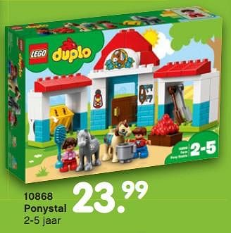 Promoties 10868 ponystal - Lego - Geldig van 01/11/2018 tot 06/12/2018 bij Unikamp