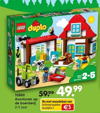 Promotions 10869 avonturen op de boerderij - Lego - Valide de 01/11/2018 à 06/12/2018 chez Unikamp