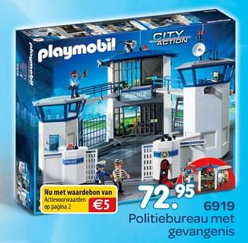 Promoties 6919 politiebureau met gevangenis - Playmobil - Geldig van 01/11/2018 tot 06/12/2018 bij Unikamp