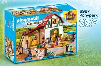 Promoties 6927 ponypark - Playmobil - Geldig van 01/11/2018 tot 06/12/2018 bij Unikamp