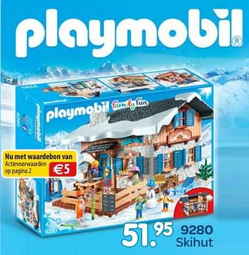 Promoties 9280 skihut - Playmobil - Geldig van 01/11/2018 tot 06/12/2018 bij Unikamp