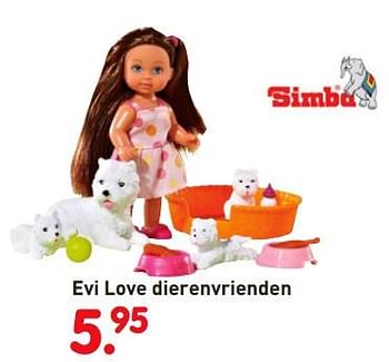 Promoties Evi love dierenvrienden - Simba - Geldig van 01/11/2018 tot 06/12/2018 bij Unikamp