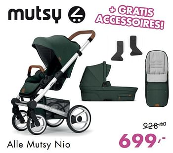 Promoties Alle mutsy nio - Mutsy - Geldig van 11/11/2018 tot 17/11/2018 bij Baby & Tiener Megastore