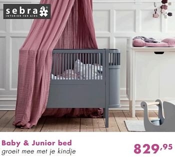 Promoties Baby + junior bed - Sebra - Geldig van 11/11/2018 tot 17/11/2018 bij Baby & Tiener Megastore