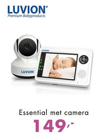 Promotions Essential met camera - Luvion - Valide de 11/11/2018 à 17/11/2018 chez Baby & Tiener Megastore