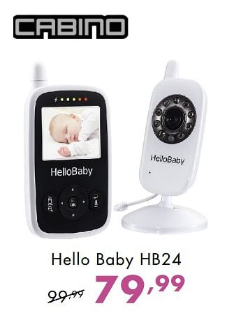 Promoties Hello baby hb24 - Cabino - Geldig van 11/11/2018 tot 17/11/2018 bij Baby & Tiener Megastore