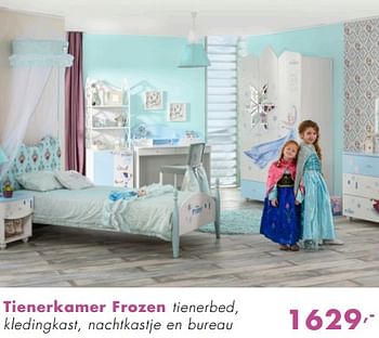 Promoties Tienerkamer frozen tienerbed, kledingkast, nachtkastje en bureau - Huismerk - Baby & Tiener Megastore - Geldig van 11/11/2018 tot 17/11/2018 bij Baby & Tiener Megastore