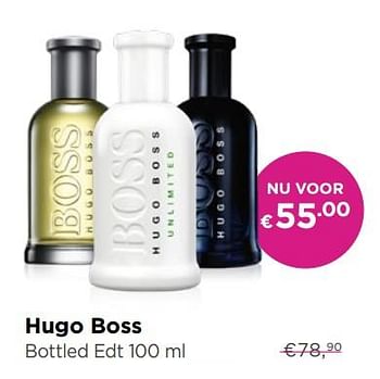 Promoties Bottled edt 100 ml - Hugo Boss - Geldig van 12/11/2018 tot 02/12/2018 bij ICI PARIS XL