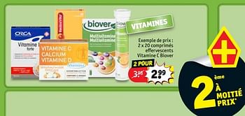 Promotions 20 comprimés effervescents vitamine c biover - Biover - Valide de 13/11/2018 à 25/11/2018 chez Kruidvat