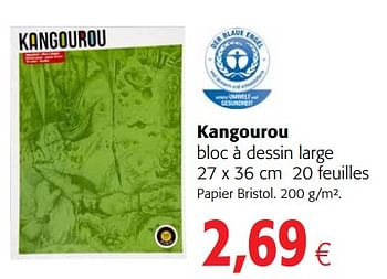 Promotions Kangourou bloc à dessin large - Kangourou - Valide de 07/11/2018 à 20/11/2018 chez Colruyt