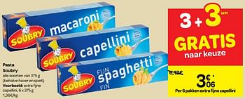 Promoties Extra fijne capellini - Soubry - Geldig van 14/11/2018 tot 20/11/2018 bij Carrefour