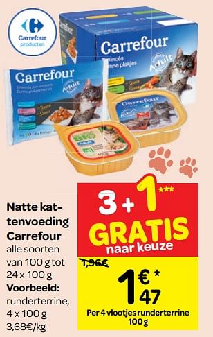 Promoties Runderterrine - Huismerk - Carrefour  - Geldig van 14/11/2018 tot 20/11/2018 bij Carrefour
