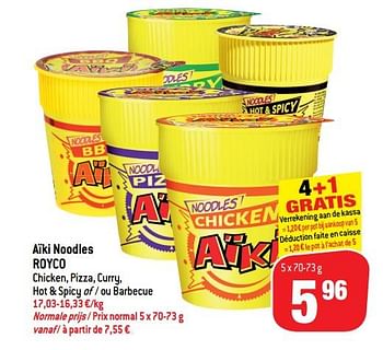 Promoties Aïki noodles - Royco - Geldig van 14/11/2018 tot 20/11/2018 bij Match