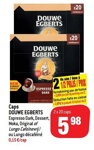 Promoties Caps douwe egberts - Douwe Egberts - Geldig van 14/11/2018 tot 20/11/2018 bij Match