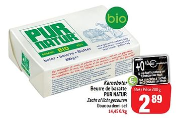 Promoties Karneboter beurre de baratte - Pur Natur - Geldig van 14/11/2018 tot 20/11/2018 bij Match