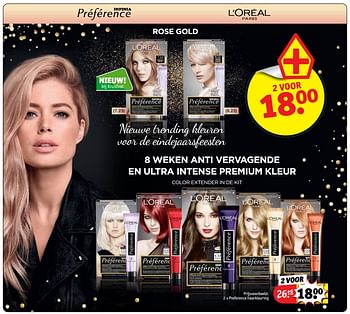 Promoties Preference haarkleuring - L'Oreal Paris - Geldig van 13/11/2018 tot 25/11/2018 bij Kruidvat