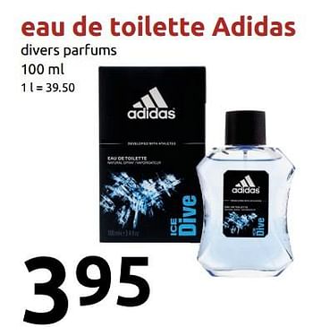 Promoties Eau de toilette adidas - Adidas - Geldig van 14/11/2018 tot 20/11/2018 bij Action