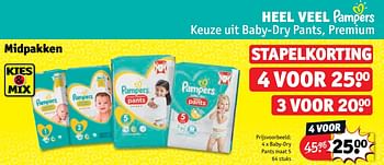 Promoties Baby-dry pants maat 5 - Pampers - Geldig van 13/11/2018 tot 25/11/2018 bij Kruidvat