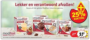 Promotions Maaltijddrink koffie - Modifast - Valide de 13/11/2018 à 25/11/2018 chez Kruidvat