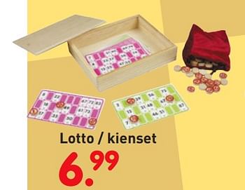 Promoties Lotto - kienset - Huismerk - Unikamp - Geldig van 01/11/2018 tot 06/12/2018 bij Unikamp
