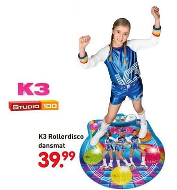 Promoties K3 rollerdisco dansmat - K3 - Geldig van 01/11/2018 tot 06/12/2018 bij Unikamp
