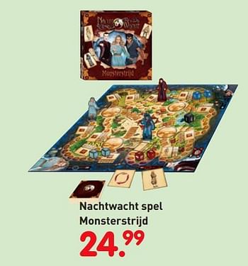Promoties Nachtwacht spel monsterstrijd - NachtWacht - Geldig van 01/11/2018 tot 06/12/2018 bij Unikamp