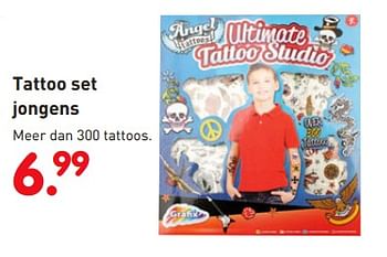 Promoties Tattoo set jongens - Huismerk - Unikamp - Geldig van 01/11/2018 tot 06/12/2018 bij Unikamp