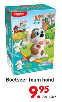 Promoties Boetseer foam hond - Paulinda - Geldig van 01/11/2018 tot 06/12/2018 bij Unikamp