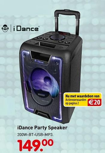 Promoties Idance party speaker - I Dance - Geldig van 01/11/2018 tot 06/12/2018 bij Unikamp