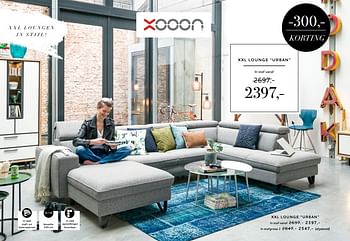 Promoties Xxl lounge urban - Huismerk - Xooon - Geldig van 01/11/2018 tot 01/01/2019 bij Xooon