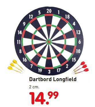 Promoties Dartbord longfield - Longfield - Geldig van 01/11/2018 tot 06/12/2018 bij Unikamp
