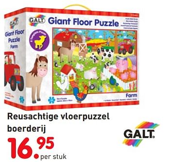 Promoties Reusachtige vloerpuzzel boerderij - Galt - Geldig van 01/11/2018 tot 06/12/2018 bij Unikamp