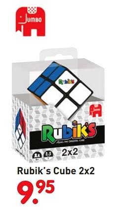 Promoties Rubik`s cube 2x2 - Jumbo - Geldig van 01/11/2018 tot 06/12/2018 bij Unikamp