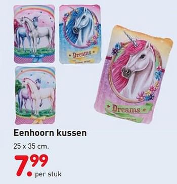 Promoties Eenhoorn kussen - Huismerk - Unikamp - Geldig van 01/11/2018 tot 06/12/2018 bij Unikamp