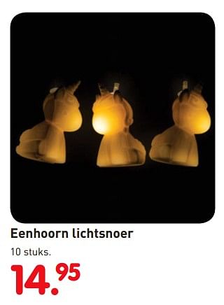 Promotions Eenhoorn lichtsnoer - Produit maison - Unikamp - Valide de 01/11/2018 à 06/12/2018 chez Unikamp