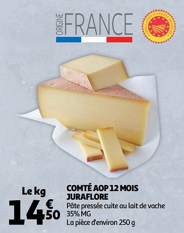 Juraflore Comt aop 12 mois juraflore En promotion chez Auchan Ronq