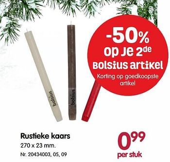 Promoties Rustieke kaars - Huismerk - Fun - Geldig van 07/11/2018 tot 27/11/2018 bij Fun