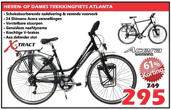 Promotions Heren- of dames trekkingfiets atlanta - X-tract - Valide de 07/11/2018 à 27/11/2018 chez Itek
